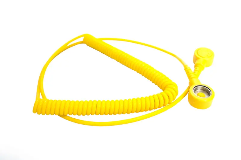 1.8M Coiled Cord: Esd Mat To Wristband Connection 1