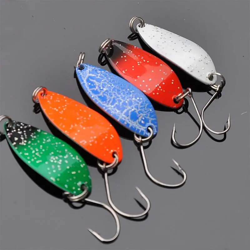100-Pack Metal Spoon Lures – 4Cm, 5G Vibrant Spinner Baits For Jigging, Ice Fishing, And Inshore Angling 1