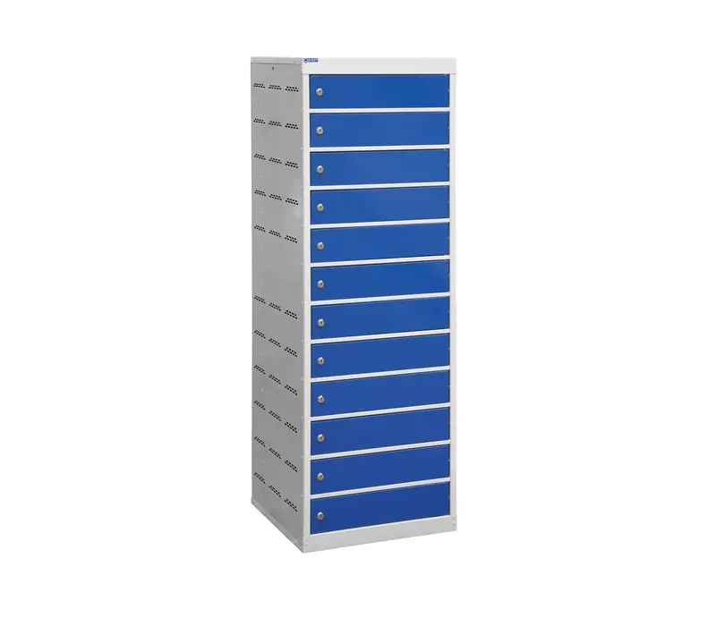 12-Tier 12-Port Laptop Charging Cabinet 1