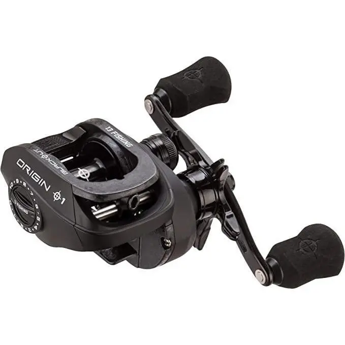 13 Fishing Origin O1 Blackout Baitcasting Reel – 7.3:1 Gear Ratio, Left-Hand Retrieve 1