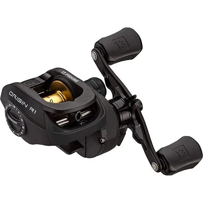 13 Fishing Origin R1 Baitcasting Reel – Right-Hand Retrieve, 6.6:1 Gear Ratio 1