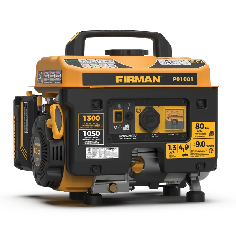 1300W Ultra-Compact Portable Gas Generator – Recoil Start 1