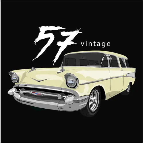1957 Colonial Cream Chevrolet Nomad Vintage Wagon T-Shirt 1