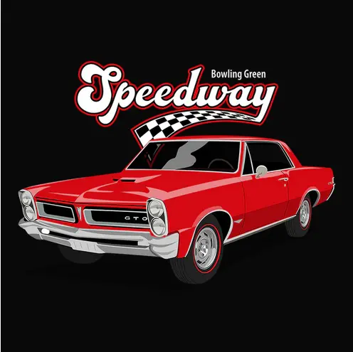 1965 Red Pontiac Gto Retro Automotive Graphic Tee 1