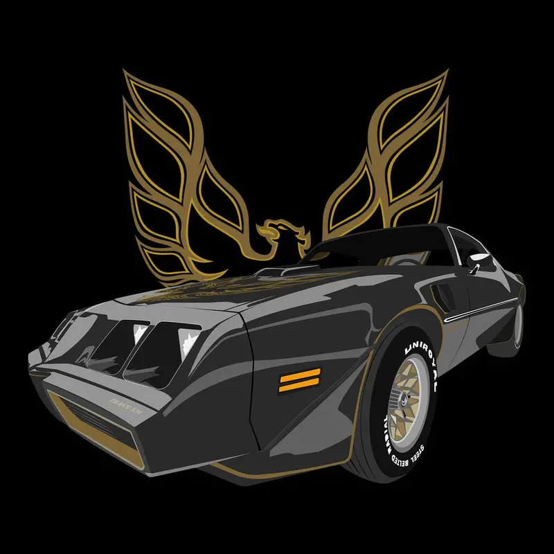 1979 Black Pontiac Trans Am Se Racing T-Shirt 1