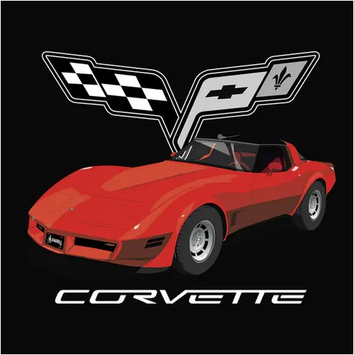 1982 Chevrolet Corvette C3 Vintage Sports Car Tee 1