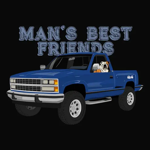 1988 Chevrolet 4X4 Square Body Pickup T-Shirt 1