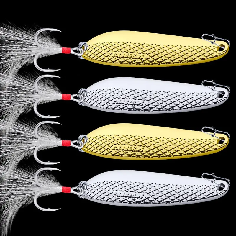 20-Piece Silver Spinner Spoon Lures – 6G To 16G Metal Bass Fishing Tackle With Mixed Hooks 1