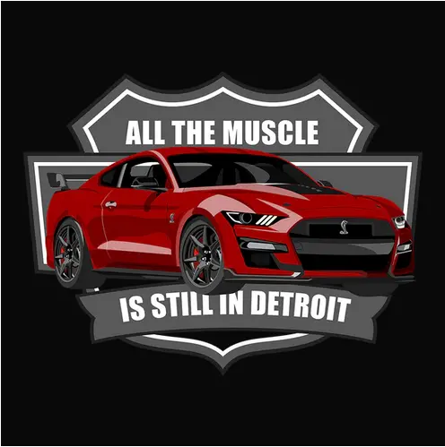 2022 Red Ford Shelby Gt500 Performance Tee 1