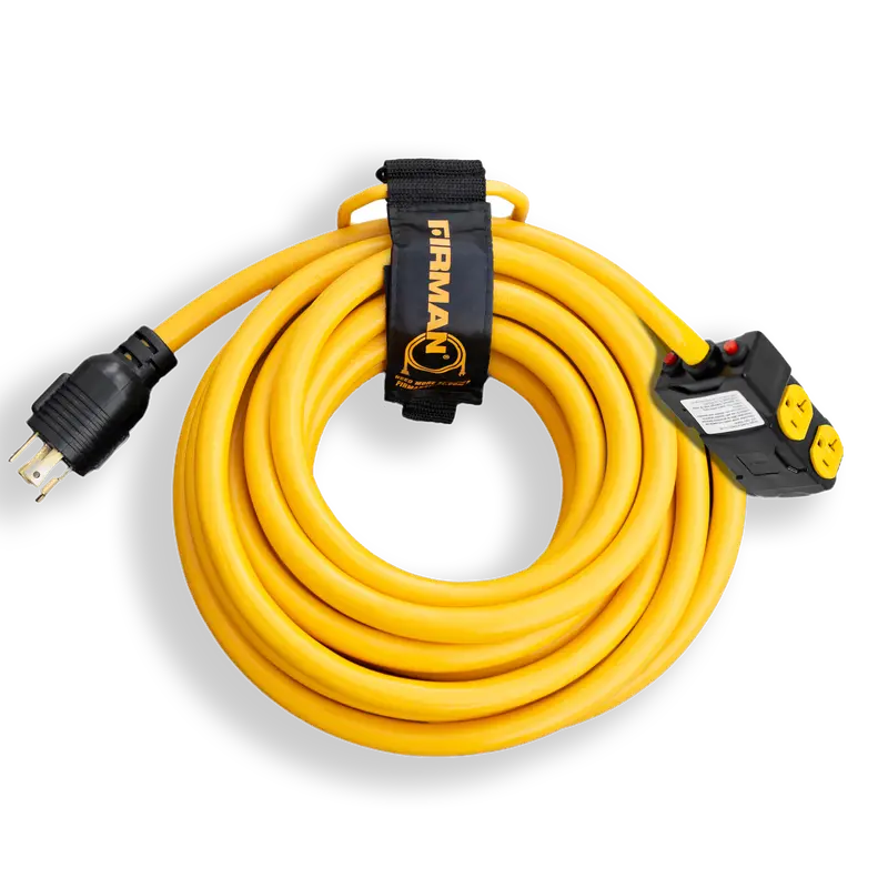 25-Foot Heavy-Duty Power Cord – L14-30P To Four 5-20R Outlets 1