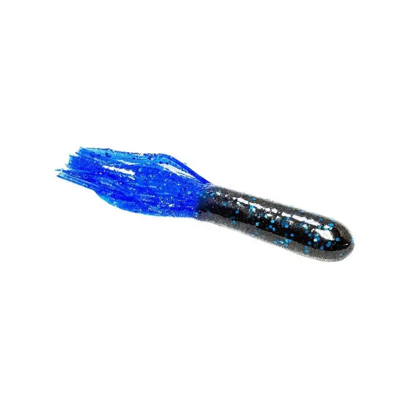 3.7" Stupid Tube Soft Bait In Black & Blue 1