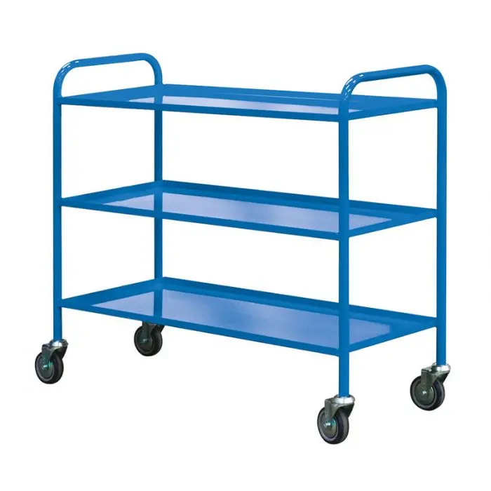 3-Tier Economy Shelf Trolley With Adjustable Levels 1