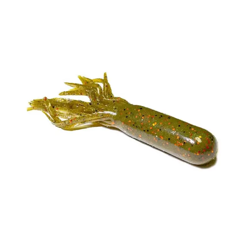 4.5" Big Dummy Soft Bait – Green Pumpkin Orange 1