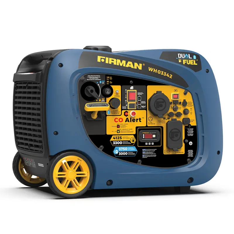 4125W Dual-Fuel Inverter Generator – Electric Start, Gas/Propane Flexibility, Co Alert 1