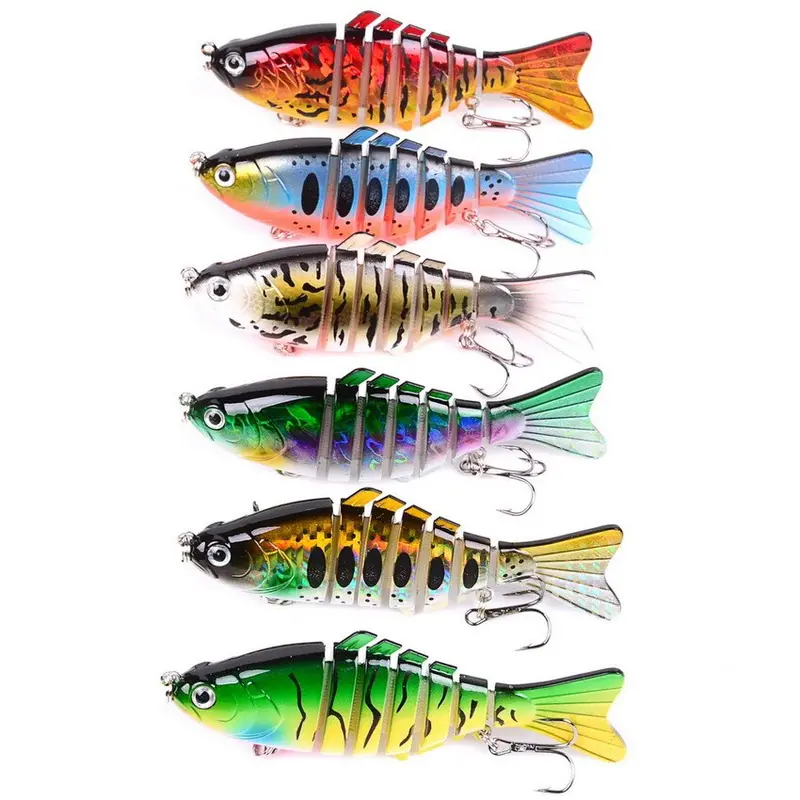 60-Piece Multi-Jointed Sinking Wobbler Set – 7-Segment Swimbait (15.8G), Lifelike Crankbait For Bass Fishing 1