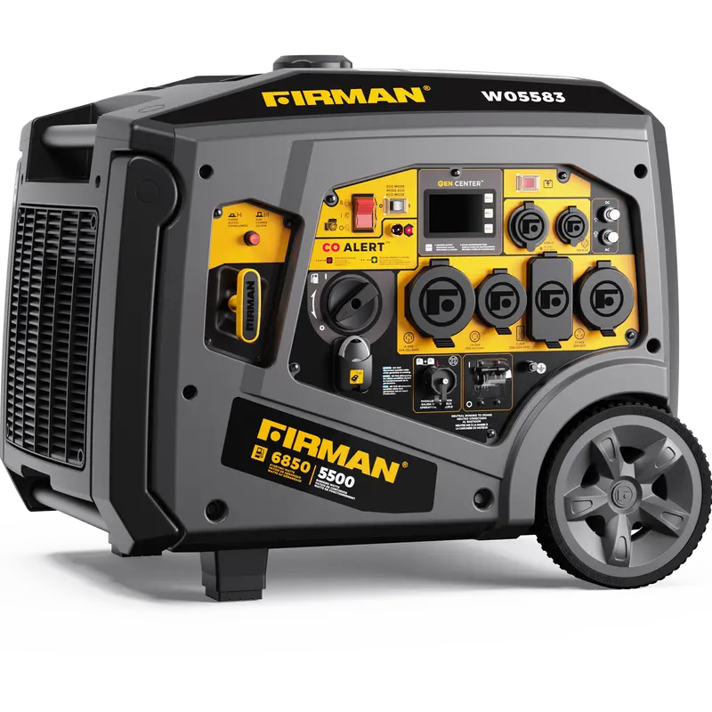 6850W Gas Inverter Generator – 5500W Running Watts, Remote Start, 120/240V, Co Safety Feature 1