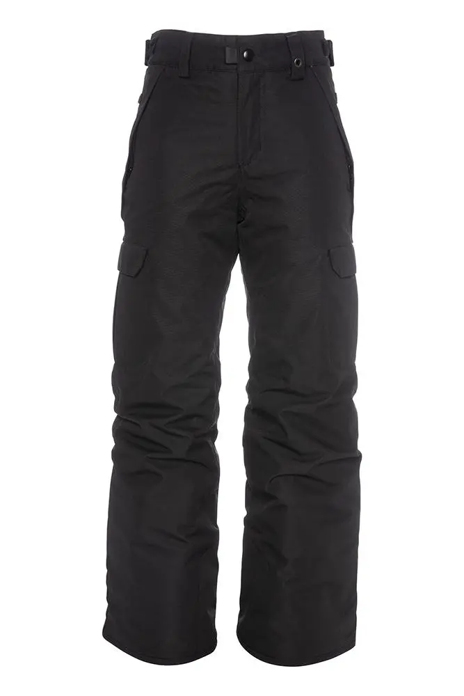 686 Boys’ Infinity Cargo Insulated Pants – Black Winter Outerwear For Youth (2026 Line) 1