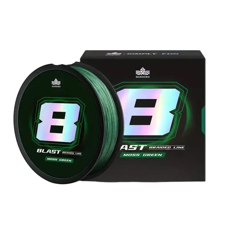 8-Strand Braided Fishing Line – 10 Lb Test, 150 Yards, Moss Green 1