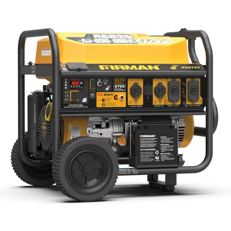 8375W Remote-Start Gas Portable Generator – Dual-Voltage (120/240V) Power Source 1