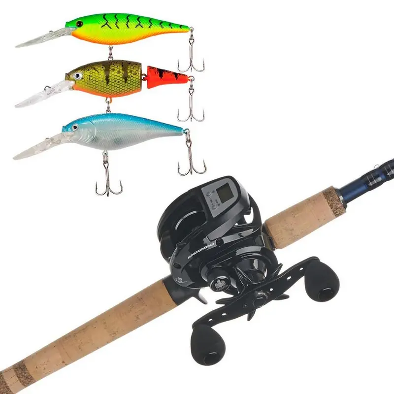 Abu Garcia Max Digital Line Counter Trolling Combo – Fenwick Eagle Rod & Bait Included 1