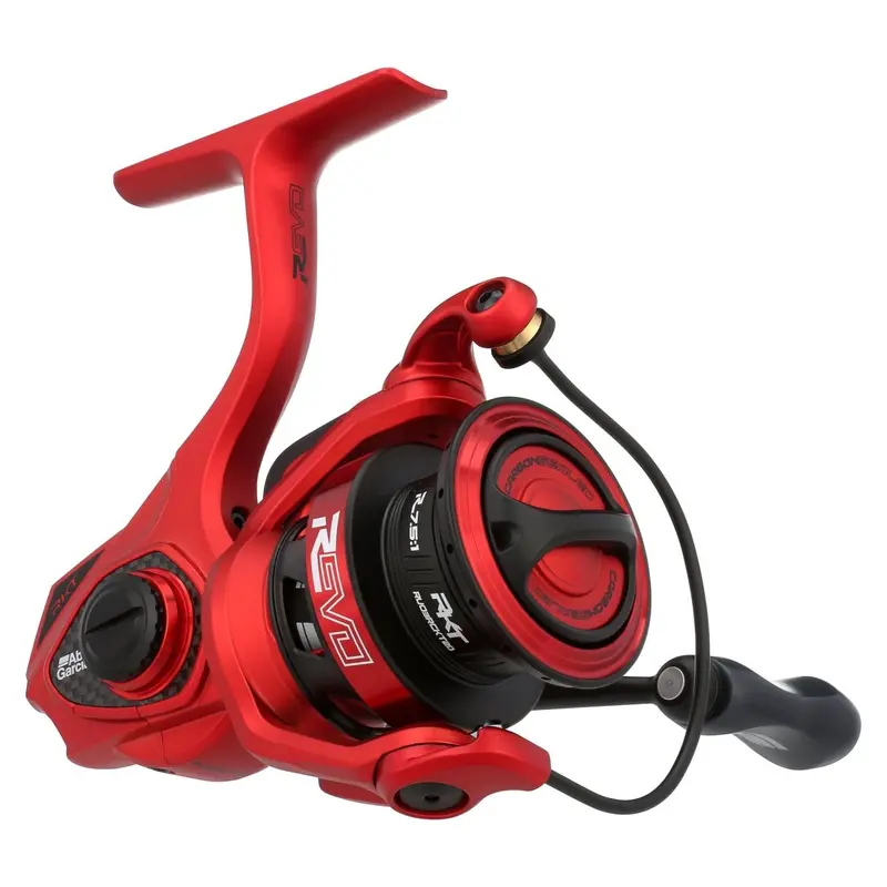 Abu Garcia Revo Rocket Spinning Reel – Size 40, 7.6:1 Gear Ratio, Chartreuse Accent 1