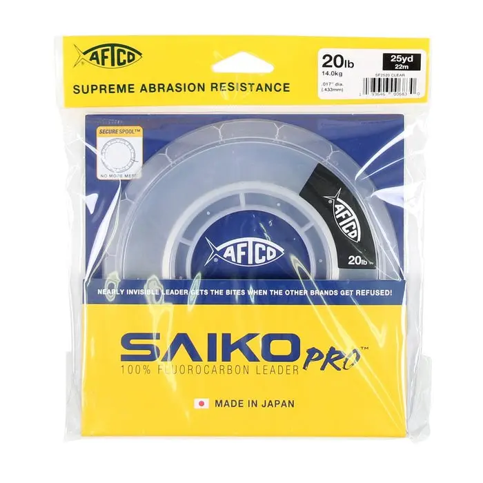 Aftco Saiko Pro Fluorocarbon Fishing Leader – 25 Yards 2