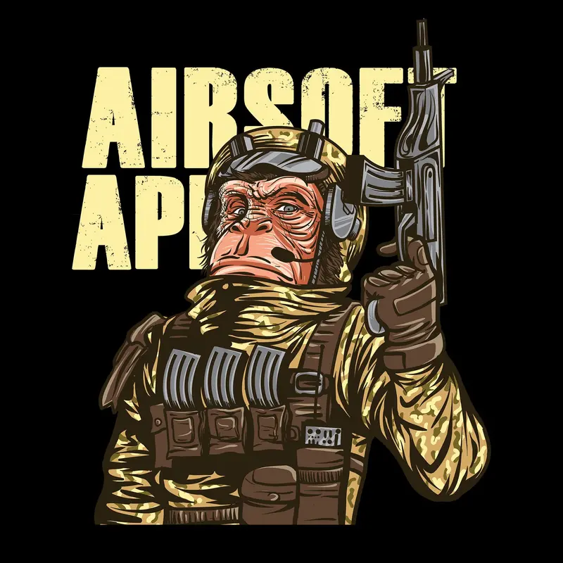 Airsoft Ape Tactical T-Shirt – Camo-Inspired Casual Wear 1