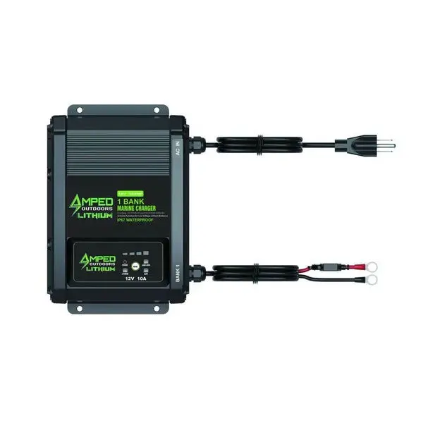 Amped Outdoors 10A Single-Bank 12V Marine Battery Charger 1