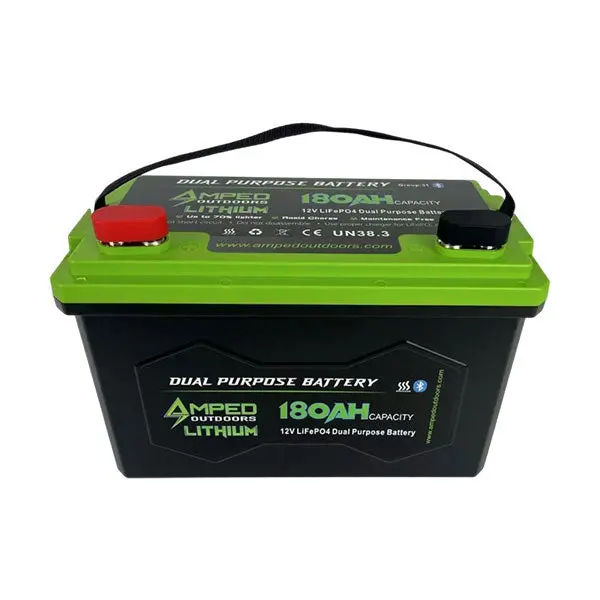 Amped Outdoors 12.8V 180Ah Dual-Purpose Lithium Cranking Battery 1