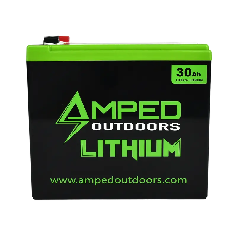 Amped Outdoors 12V 30Ah Wide-Format Lifepo4 Battery 1