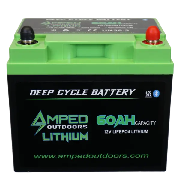 Amped Outdoors 12V 60Ah Lifepo4 Deep-Cycle Battery 1