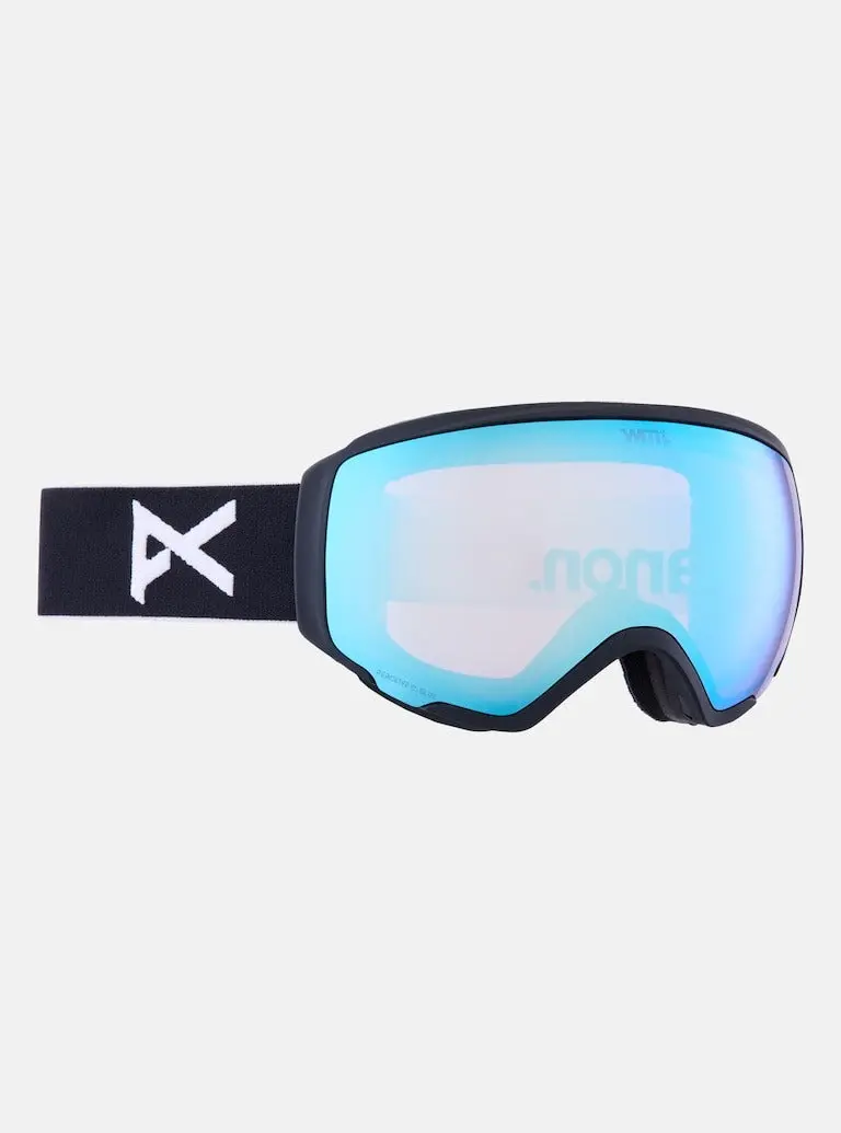 Anon Wm1 Goggles With Bonus Lens & Mfi® Face Mask – Black/Prcv Vrbl Blue (2025) 1