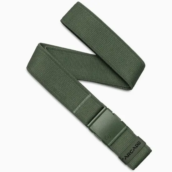 Arcade Atlas Belt In Forest Green – Nature-Inspired Webbing Belt 1