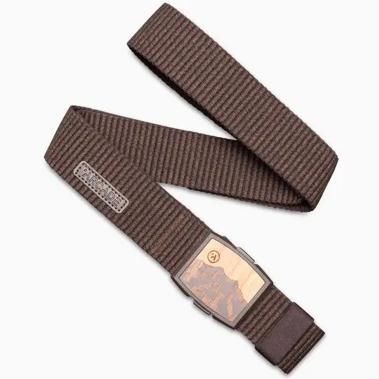 Arcade Woody Belt In Heather Walnut – Warm-Tone Textured Belt 1