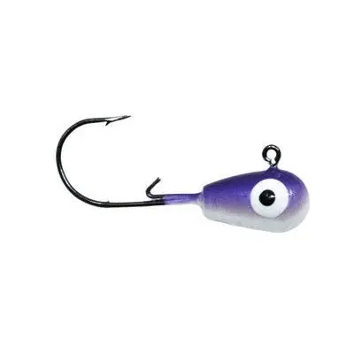 B Fish N H2O Precision Jig Heads – 3/0 Size, 0.25-Ounce, Purple Pearl, 5-Pack 1
