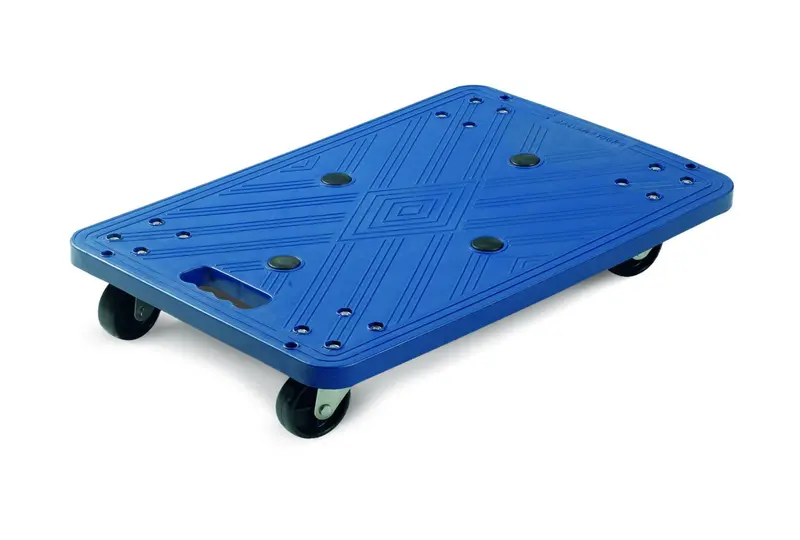 Basic Blue Plastic Dolly – 100Kg Load Capacity 1