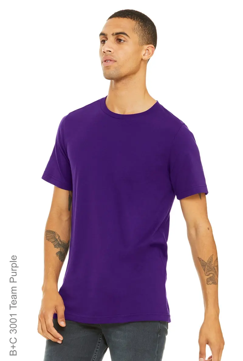 Bella + Canvas Team Purple Athletic Fit T-Shirt 1