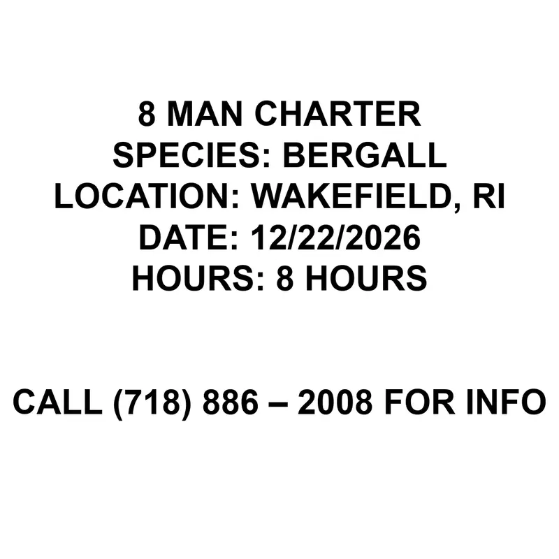 Bergall Charter: Offshore Fishing Trip – December 22, 2026 1