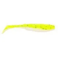 Berkley Gulp! Alive! Paddleshad – 4", Chartreuse Pepper Neon, Pint Container 1