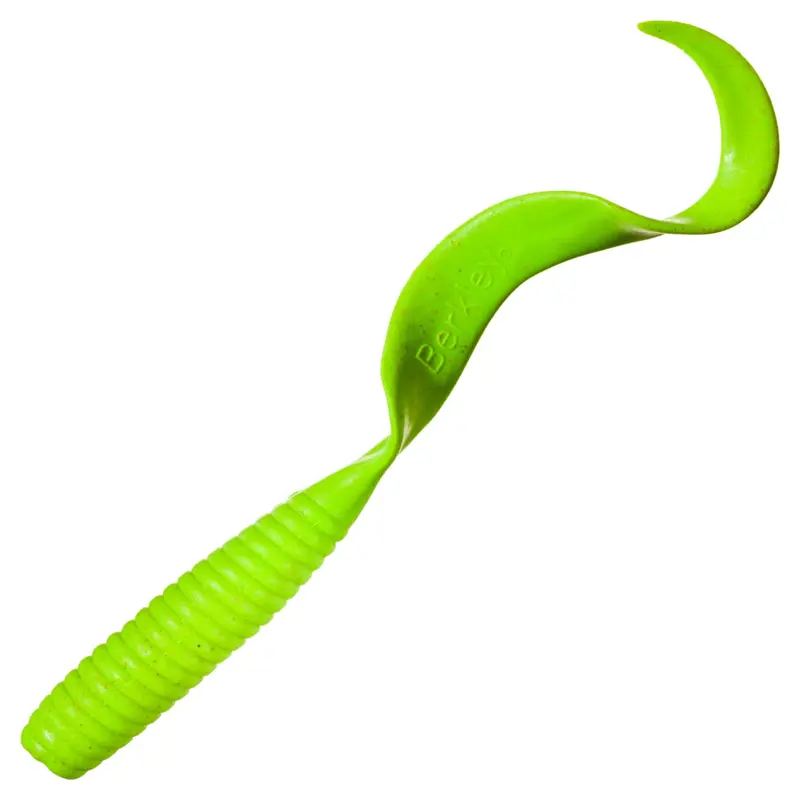 Berkley Gulp! Saltwater Grub – 8", Chartreuse, Pack Of 3 1