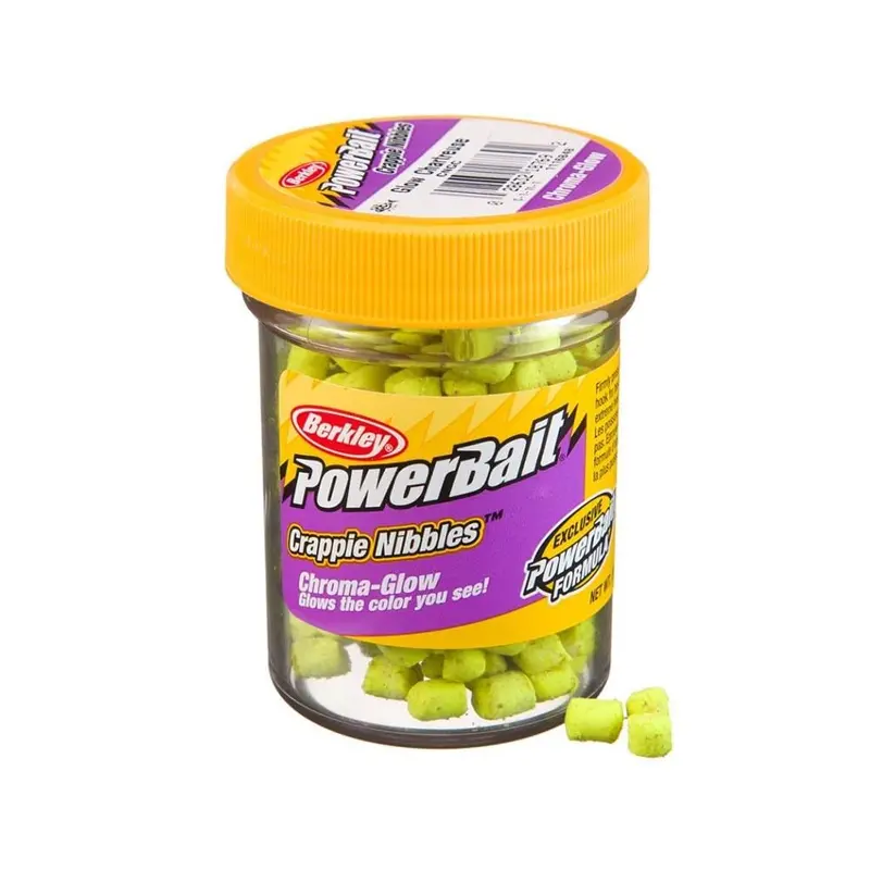 Berkley Powerbait Crappie Nibbles In Chroma-Glow – Scented Attractant Bait 1