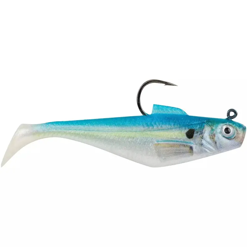 Berkley Powerbait Pre-Rigged Swim Shad – 4-Inch Tru-Color, 7/16-Ounce, 3-Pack 1