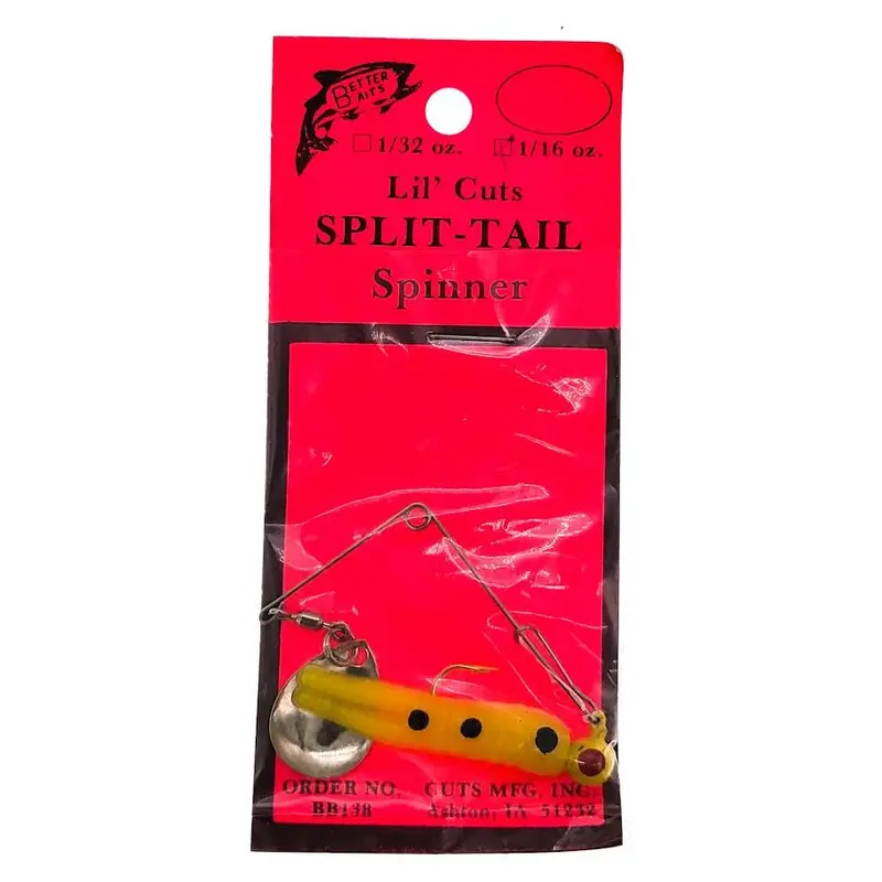 Better Baits Lil' Cuts Split Tail Spinner Jig – 1/16 Oz, Bulk Single Unit 1