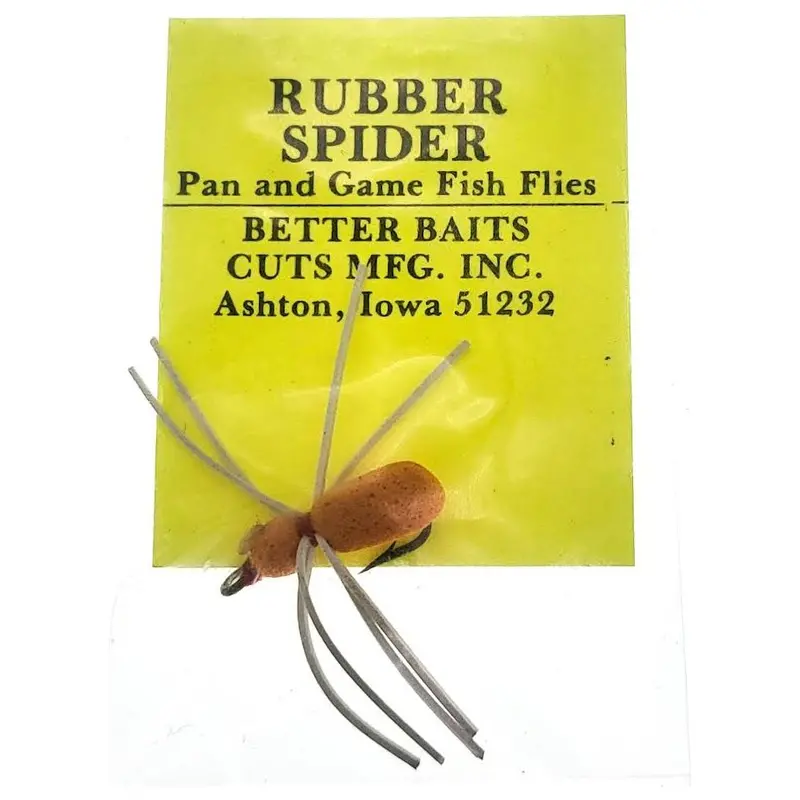 Better Baits Rubber Spider Fly — Pan & Game Fish Style, Single Piece 1