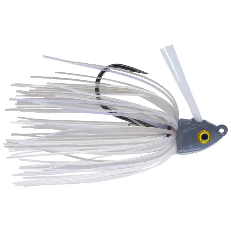 Big Bite Baits Real Deal Deflection Swim Jig – 1/2-Ounce, Built-In Weed Guard And Trailer Keeper 1