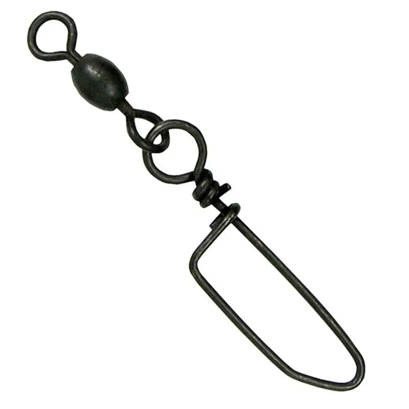 Billfisher 2/0 Stainless Coastlock Snap Swivels – 240-Lb Test, Pack Of 3 (Black) 1
