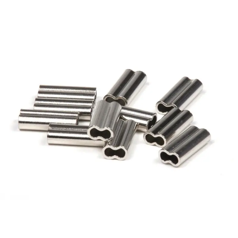 Billfisher Double Sleeves – Size 2.3, 400 Lb Test, Nickel-Coated, 100-Pack 1