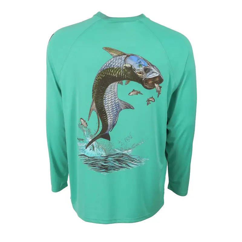 Bimini Bay Hook M Long Sleeve Shirt – Tarpoon Aquatic Print 1
