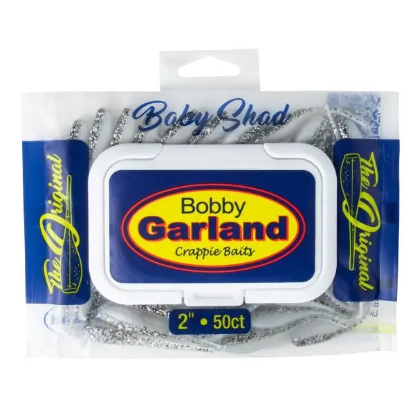 Bobby Garland Baby Shad Crappie Soft Bait – 2-Inch, 50-Pack 1