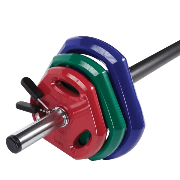 Body-Solid Cardio Barbell Individual Set – Ergonomic Grip, Rubber-Coated Handles 1